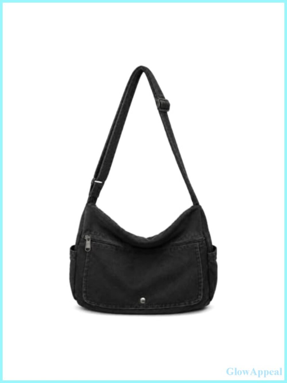 Canvas Messenger Bag Multiple Pockets Crossbody Satchel Shoulder Purse Hobo Tote